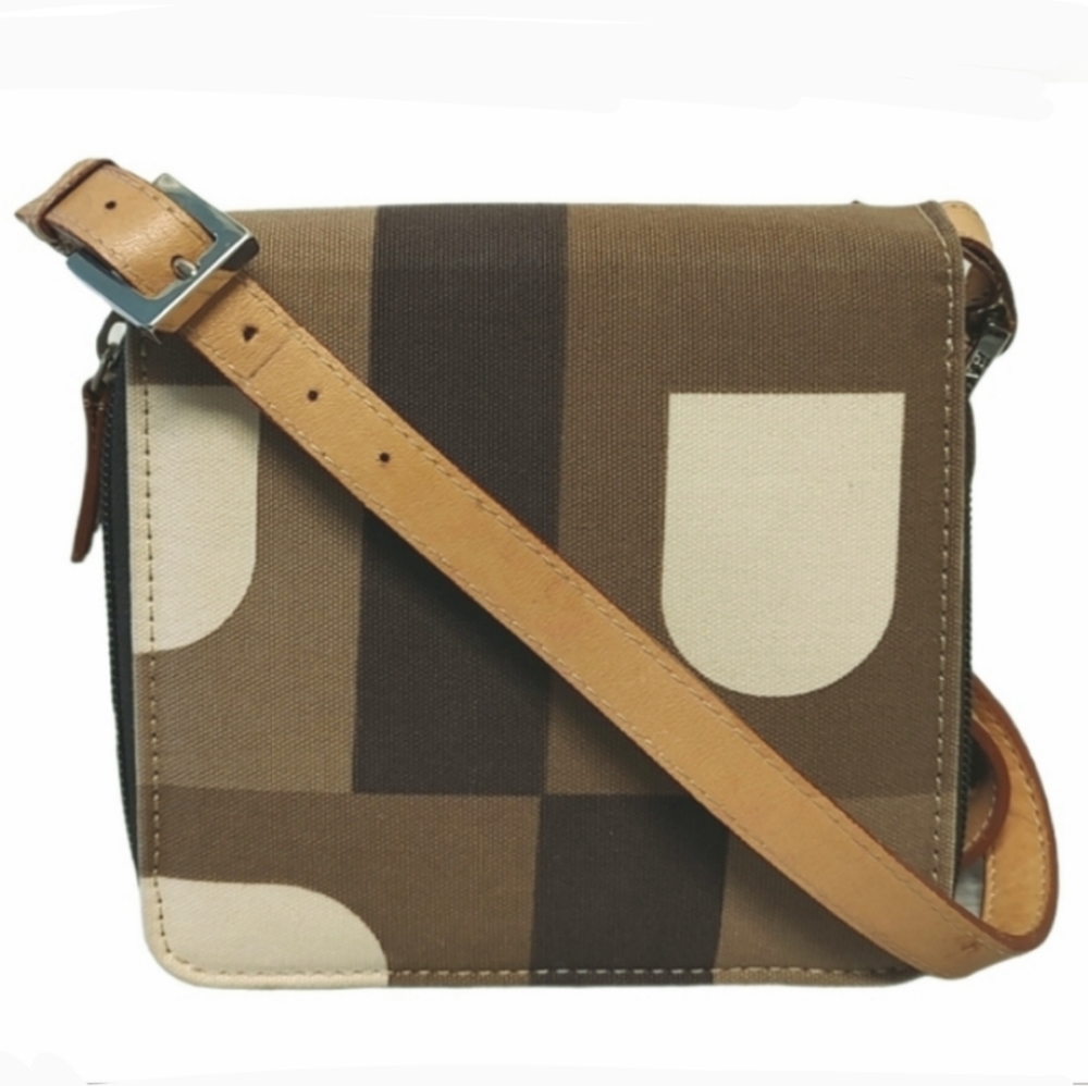 BALLY Beppina 11519 Canvas Logo Monogram Zip Around Wallet Crossbody Handbag - Picture 3 of 16